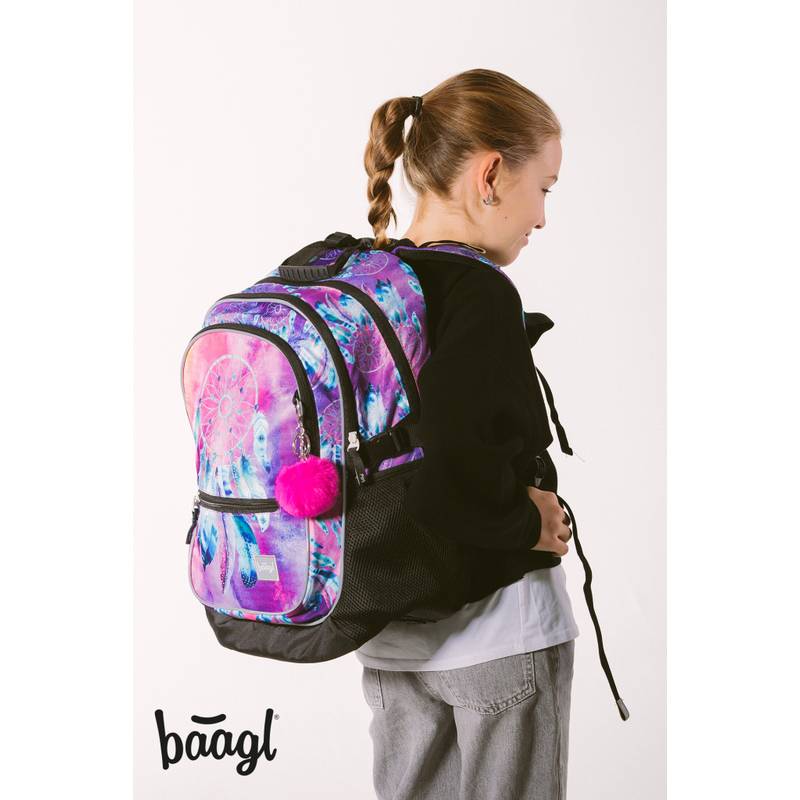 BAAGL SET 3 Core Lapač snů: batoh, peračník a sáček BAAGL SET 3 Core Lapač snů: batoh, peračník a sáček