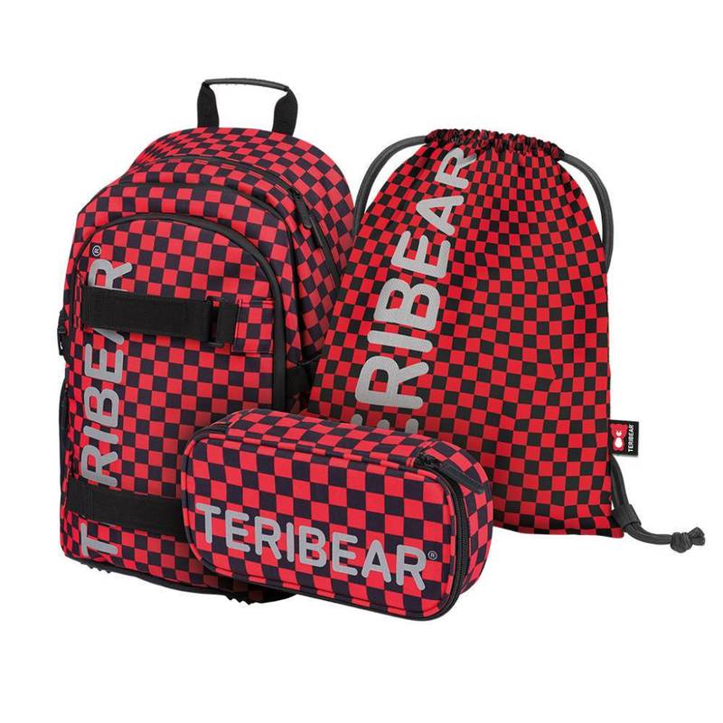 BAAGL SET 3 Skate TERIBEAR: batoh, peračník a sáček BAAGL SET 3 Skate TERIBEAR: batoh, peračník a sáček