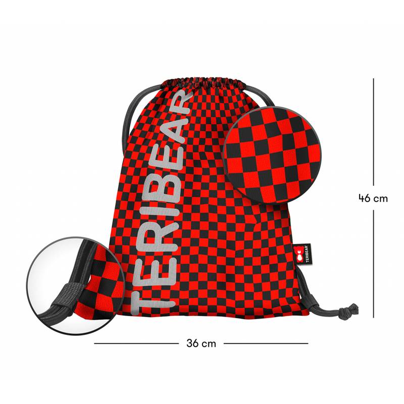 BAAGL SET 3 Skate TERIBEAR: batoh, peračník a sáček BAAGL SET 3 Skate TERIBEAR: batoh, peračník a sáček