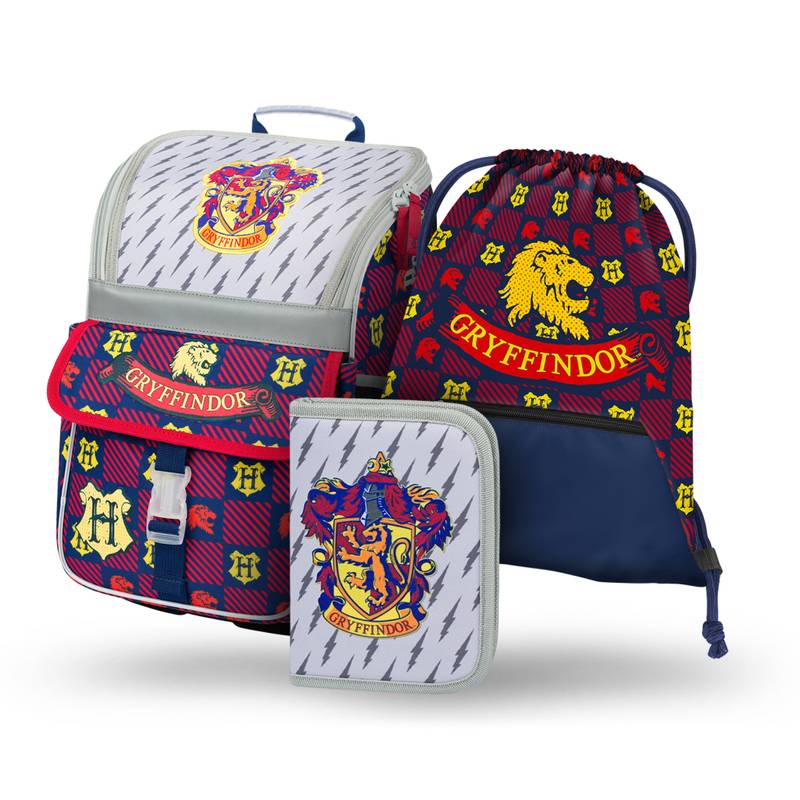 BAAGL SET 3 Zippy Harry Potter Nebelvír: atkovka, penál, sáček BAAGL SET 3 Zippy Harry Potter Nebelvír: atkovka, penál, sáček