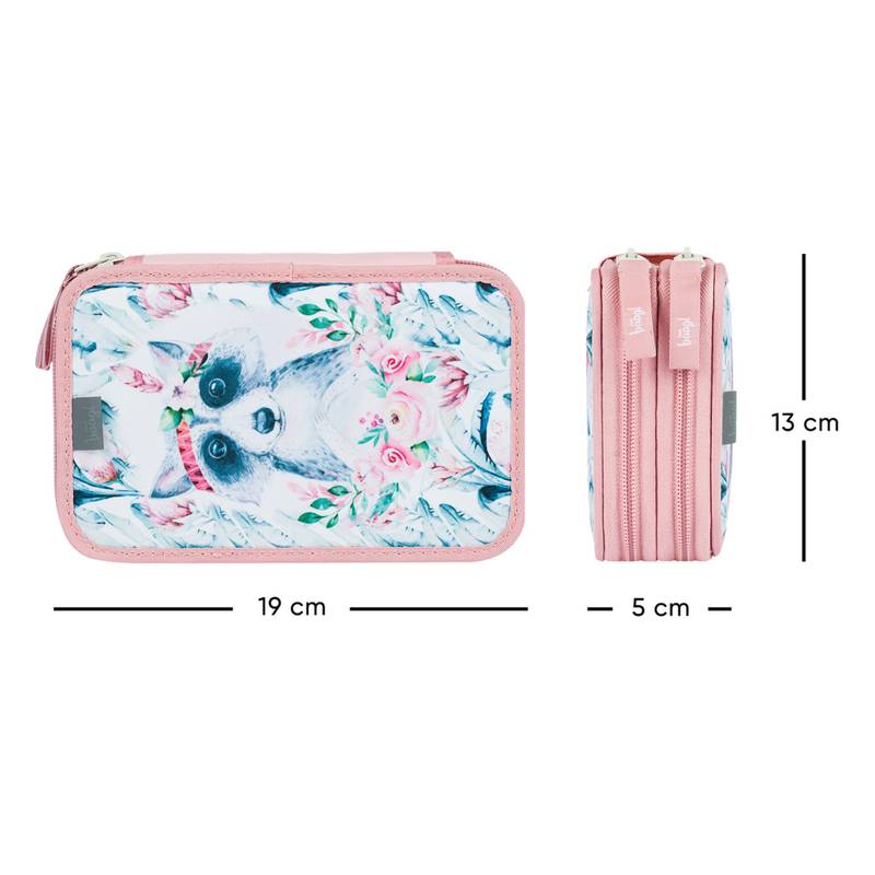 BAAGL SADA 3 Shelly Mýval: aktovka, penál, sáček BAAGL SADA 3 Shelly Mýval: aktovka, penál, sáček