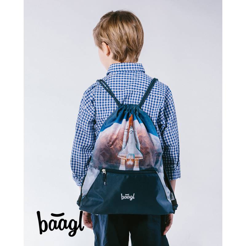 BAAGL SADA 3 Shelly Space Shuttle: aktovka, penál, sáček BAAGL SADA 3 Shelly Space Shuttle: aktovka, penál, sáček