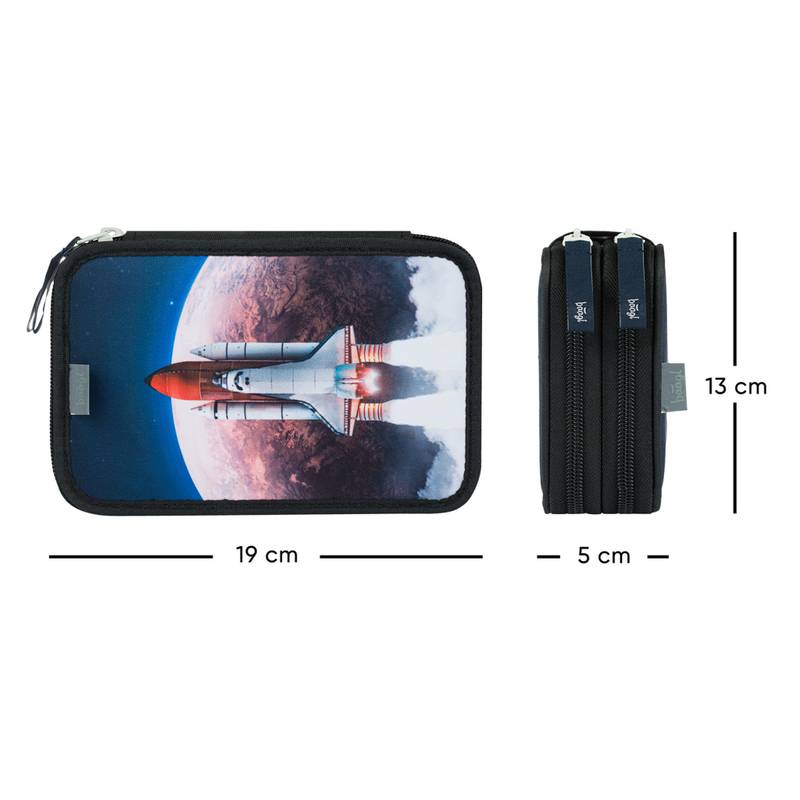 BAAGL SADA 3 Shelly Space Shuttle: aktovka, penál, sáček BAAGL SADA 3 Shelly Space Shuttle: aktovka, penál, sáček