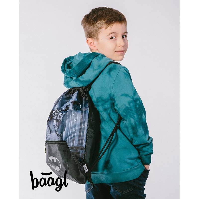 BAAGL SADA 3 Shelly Batman Dark City: aktovka, penál, sáček BAAGL SADA 3 Shelly Batman Dark City: aktovka, penál, sáček