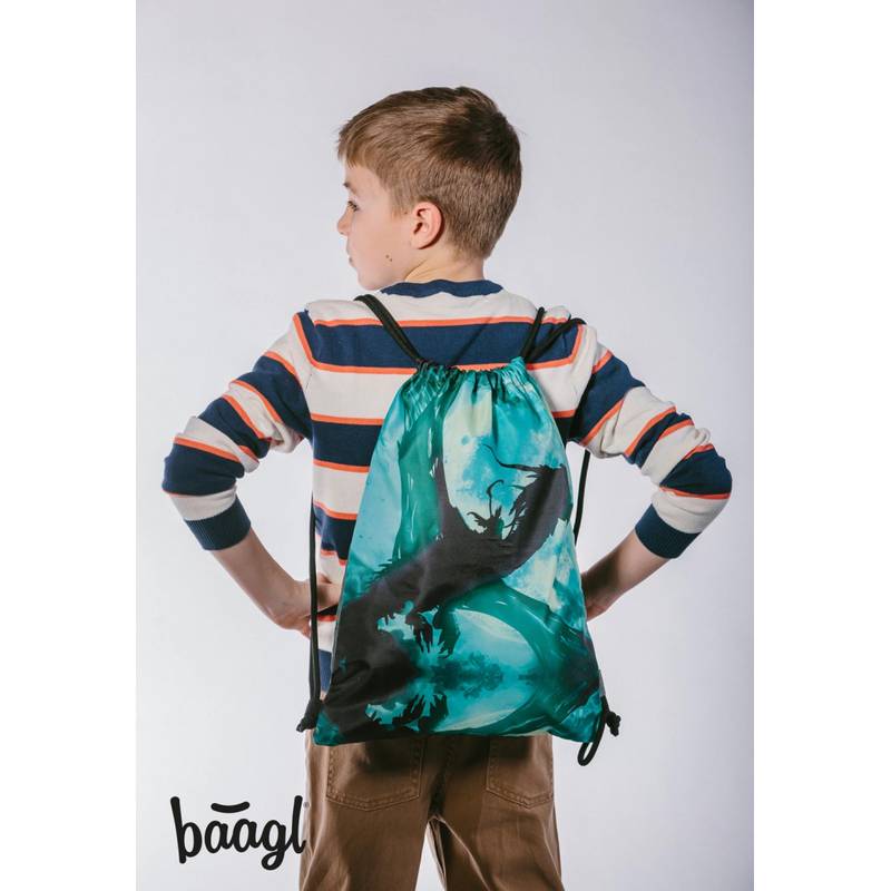 BAAGL SADA 3 Ergo Drak: aktovka, penál, sáček BAAGL SADA 3 Ergo Drak: aktovka, penál, sáček