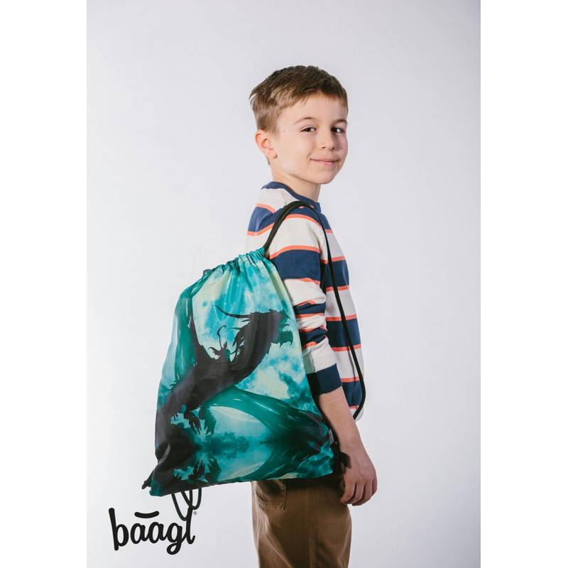 BAAGL SADA 3 Ergo Drak: aktovka, penál, sáček BAAGL SADA 3 Ergo Drak: aktovka, penál, sáček