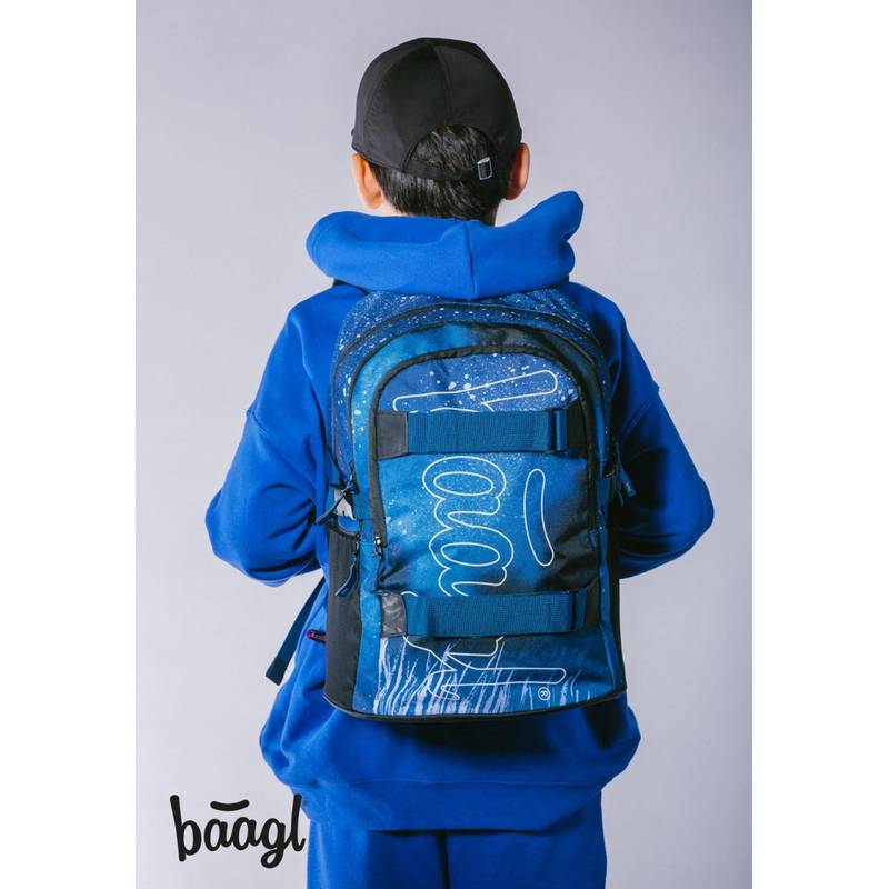 BAAGL SADA 3 Skate Steel: batoh, penál, sáček BAAGL SADA 3 Skate Steel: batoh, penál, sáček