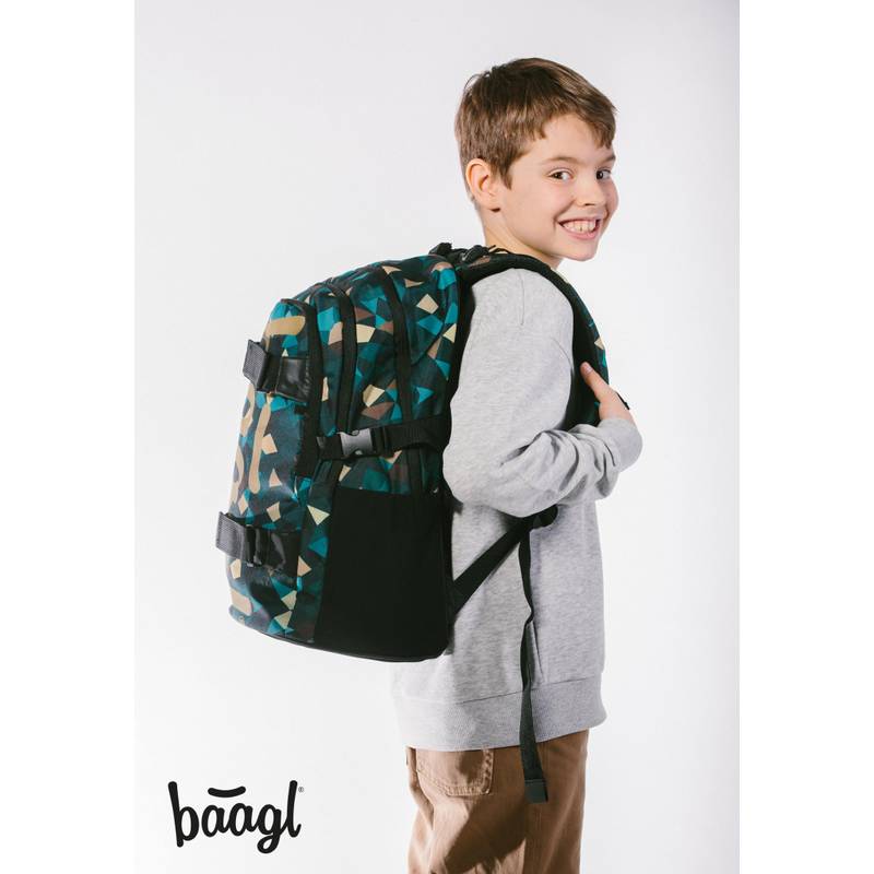 BAAGL SADA 3 Skate Polygon: batoh, penál, sáček BAAGL SADA 3 Skate Polygon: batoh, penál, sáček