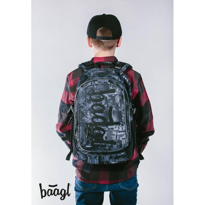 BAAGL SADA 3 Core Technic: batoh, penál, sáček BAAGL SADA 3 Core Technic: batoh, penál, sáček