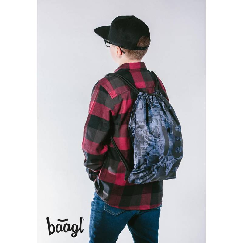 BAAGL SADA 3 Core Technic: batoh, penál, sáček BAAGL SADA 3 Core Technic: batoh, penál, sáček