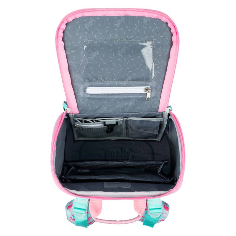 BAAGL SADA 3 Zippy Plameňák: aktovka, penál, sáček BAAGL SADA 3 Zippy Plameňák: aktovka, penál, sáček