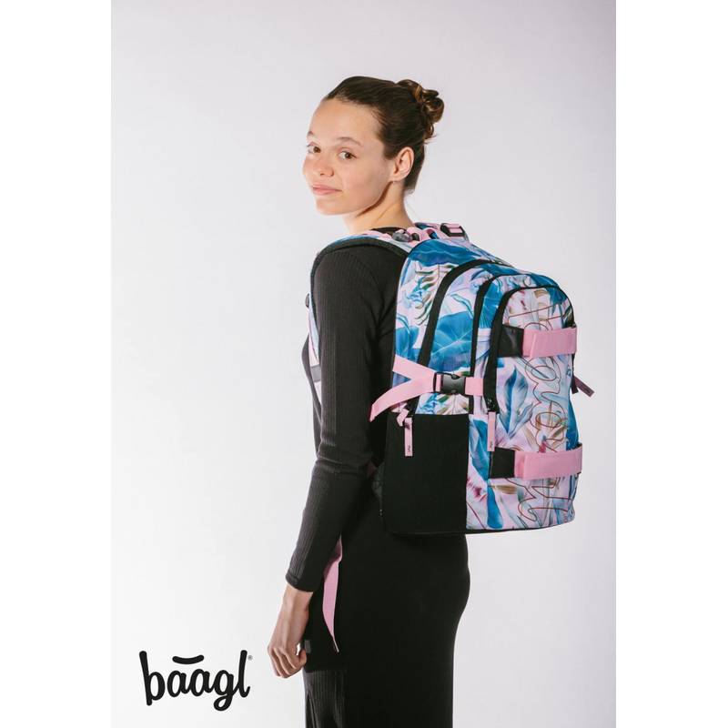 BAAGL SADA 3 Skate Leafs: batoh, penál, sáček BAAGL SADA 3 Skate Leafs: batoh, penál, sáček