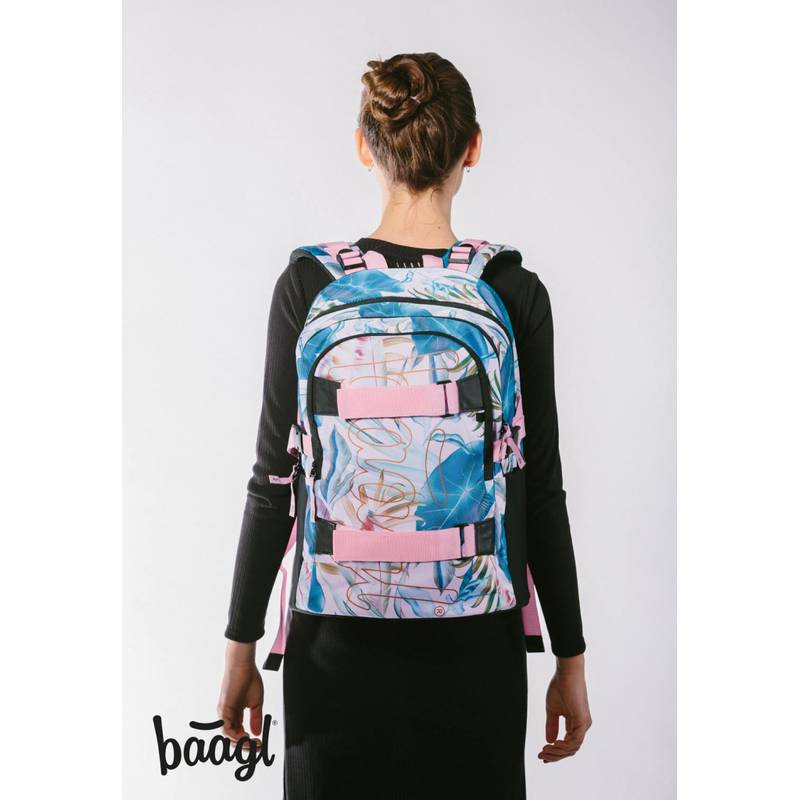 BAAGL SADA 3 Skate Leafs: batoh, penál, sáček BAAGL SADA 3 Skate Leafs: batoh, penál, sáček