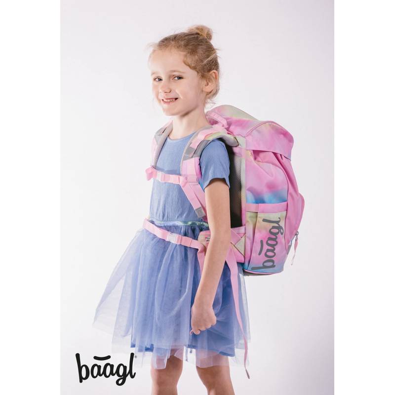 BAAGL SADA 3 Airy Rainbow Unicorn: atkovka, penál, sáček BAAGL SADA 3 Airy Rainbow Unicorn: atkovka, penál, sáček