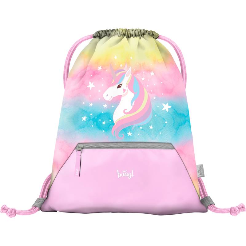 BAAGL SADA 3 Airy Rainbow Unicorn: atkovka, penál, sáček BAAGL SADA 3 Airy Rainbow Unicorn: atkovka, penál, sáček