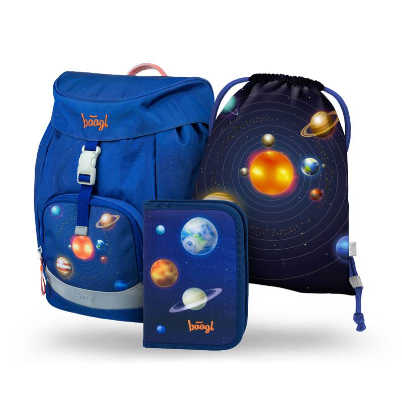 BAAGL SADA 3 Airy Planety: atkovka, penál, sáček BAAGL SADA 3 Airy Planety: atkovka, penál, sáček