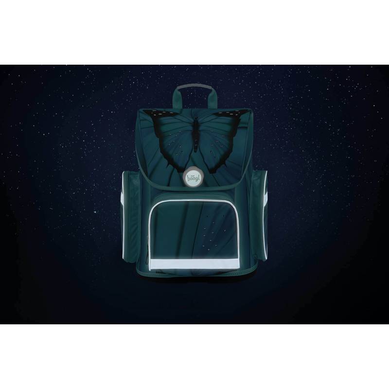 BAAGL SET 5 Ergo Butterfly: aktovka, peračník, sáček, desky, box BAAGL SET 5 Ergo Butterfly: aktovka, peračník, sáček, desky, box