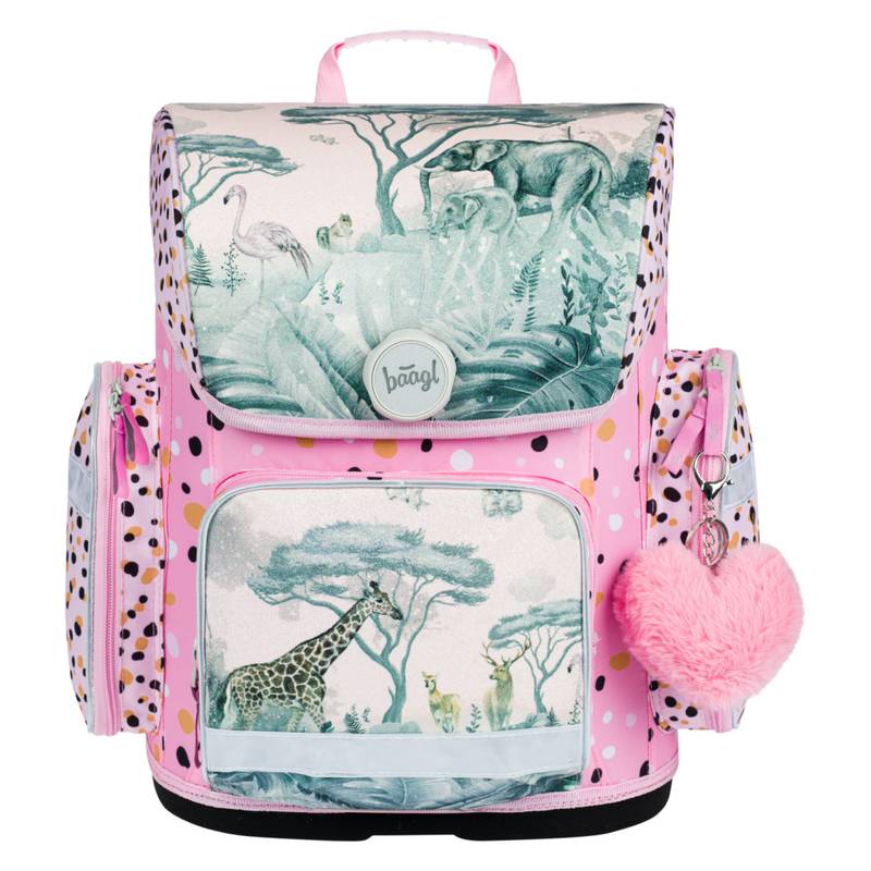 BAAGL SET 5 Ergo Safari: aktovka, peračník, sáček, desky, box BAAGL SET 5 Ergo Safari: aktovka, peračník, sáček, desky, box