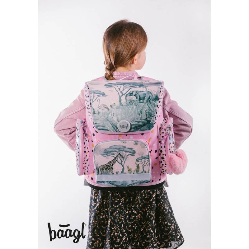 BAAGL SET 5 Ergo Safari: aktovka, peračník, sáček, desky, box BAAGL SET 5 Ergo Safari: aktovka, peračník, sáček, desky, box