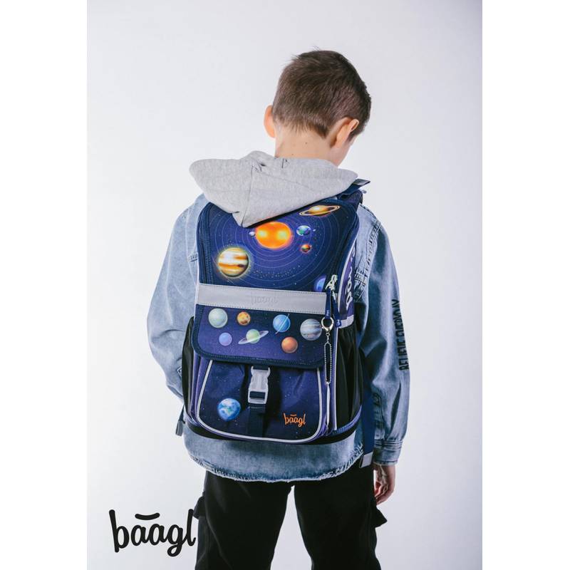 BAAGL SET 5 Zippy Planety: aktovka, peračník, sáček, desky, box BAAGL SET 5 Zippy Planety: aktovka, peračník, sáček, desky, box