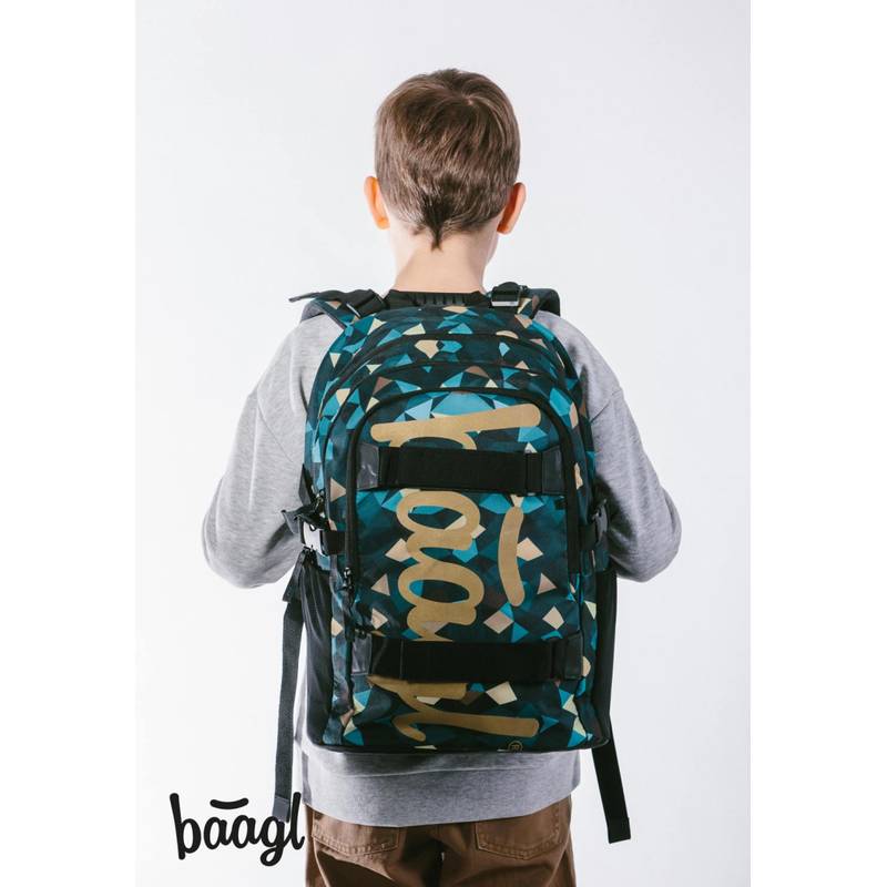 BAAGL SET 5 Skate Polygon: batoh, peračník, sáček, desky, peněženka BAAGL SET 5 Skate Polygon: batoh, peračník, sáček, desky, peněženka