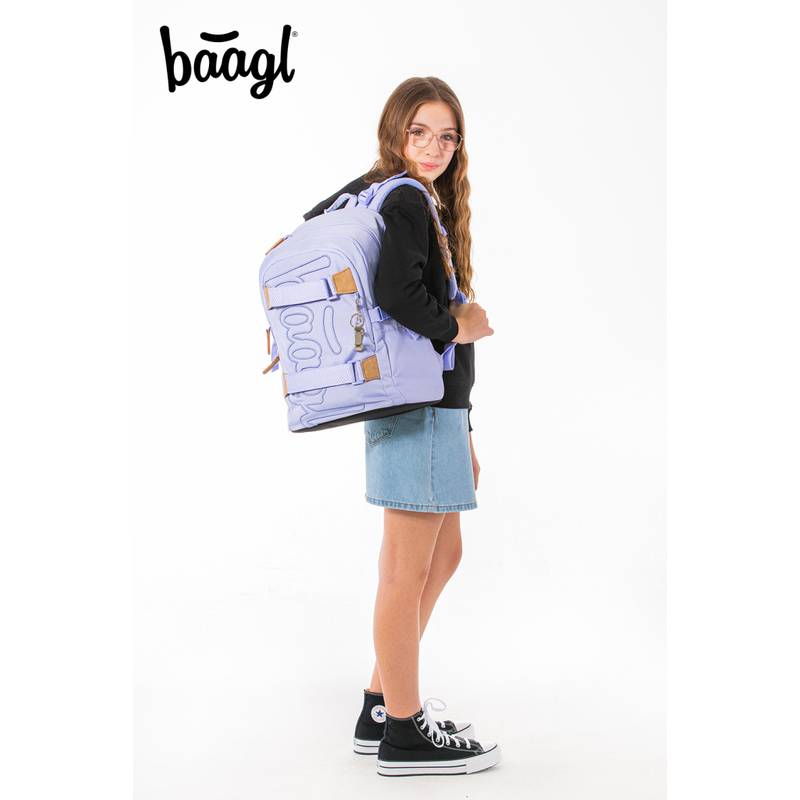 BAAGL SADA 3 Skate Lilac: batoh, penál, sáček BAAGL SADA 3 Skate Lilac: batoh, penál, sáček