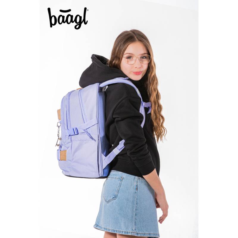 BAAGL SADA 3 Skate Lilac: batoh, penál, sáček BAAGL SADA 3 Skate Lilac: batoh, penál, sáček