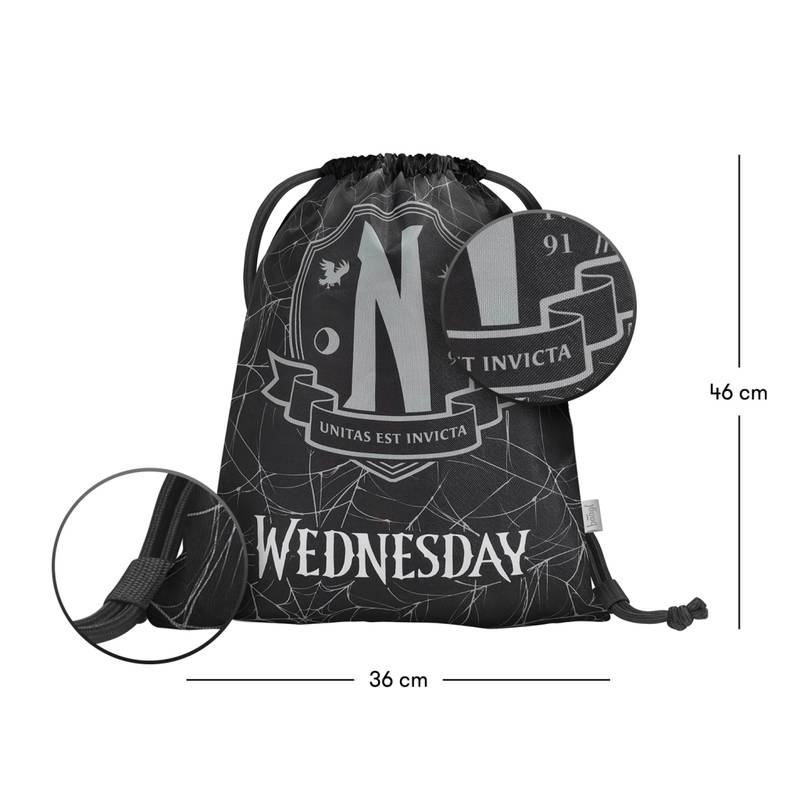BAAGL SADA 3 Skate Wednesday Nevermore: batoh, penál, sáček BAAGL SADA 3 Skate Wednesday Nevermore: batoh, penál, sáček