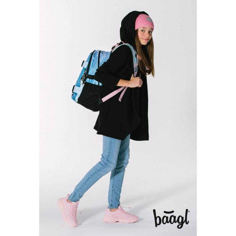 BAAGL SADA 5 Skate Moon: batoh, penál, kapsa, desky, peněženka BAAGL SADA 5 Skate Moon: batoh, penál, kapsa, desky, peněženka