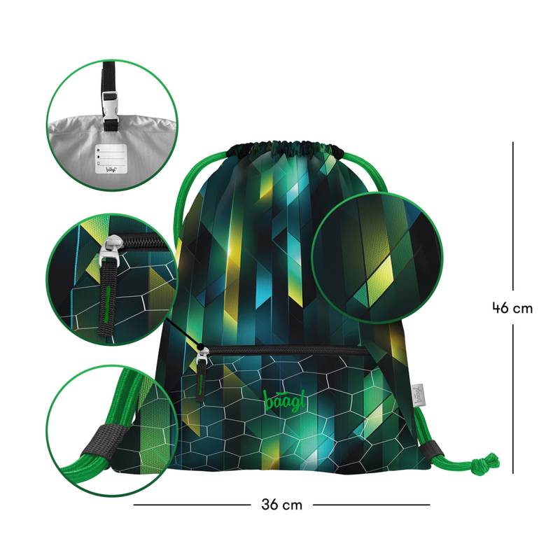 BAAGL SADA 3 Zippy Fotbal Hráč: aktovka, penál, kapsa BAAGL SADA 3 Zippy Fotbal Hráč: aktovka, penál, kapsa