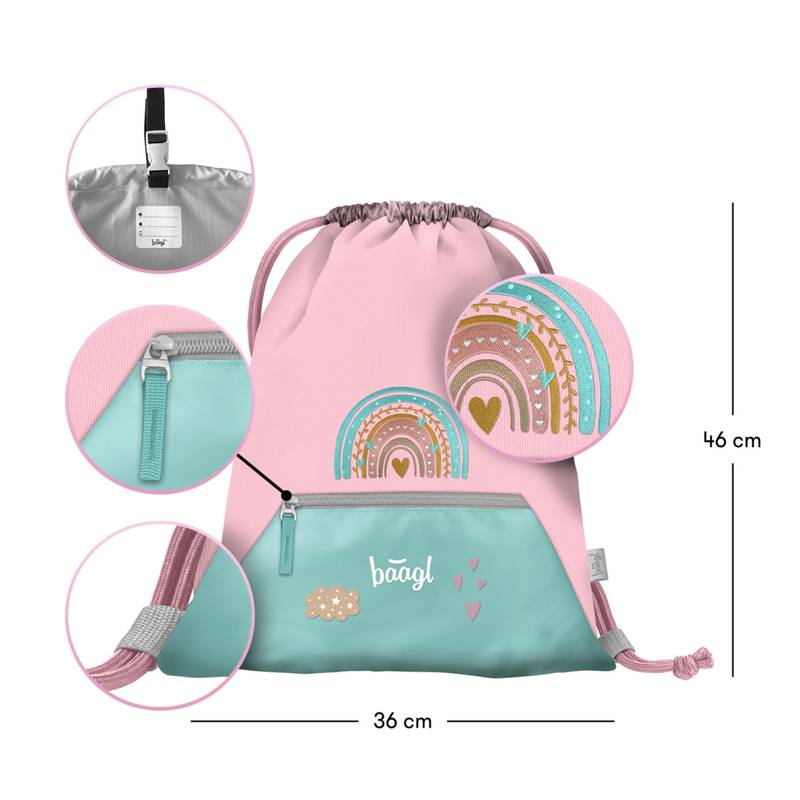 BAAGL SADA 3 Zippy Miláčci: aktovka, penál, sáček BAAGL SADA 3 Zippy Miláčci: aktovka, penál, sáček