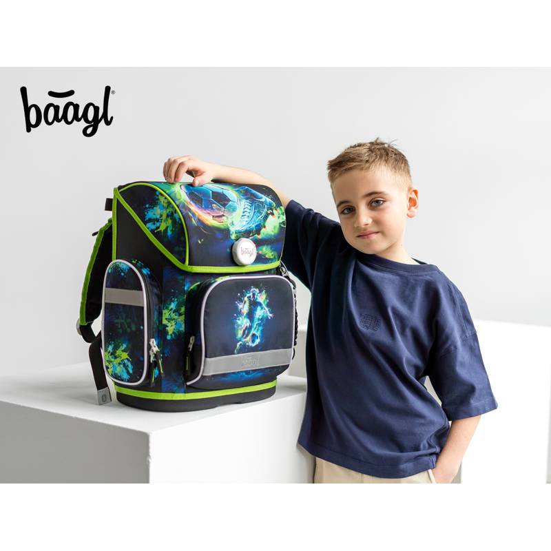 BAAGL SADA 3 Ergo Fotbal Hráč: aktovka, penál, sáček BAAGL SADA 3 Ergo Fotbal Hráč: aktovka, penál, sáček