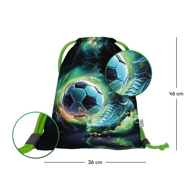 BAAGL SADA 3 Ergo Fotbal Hráč: aktovka, penál, sáček BAAGL SADA 3 Ergo Fotbal Hráč: aktovka, penál, sáček