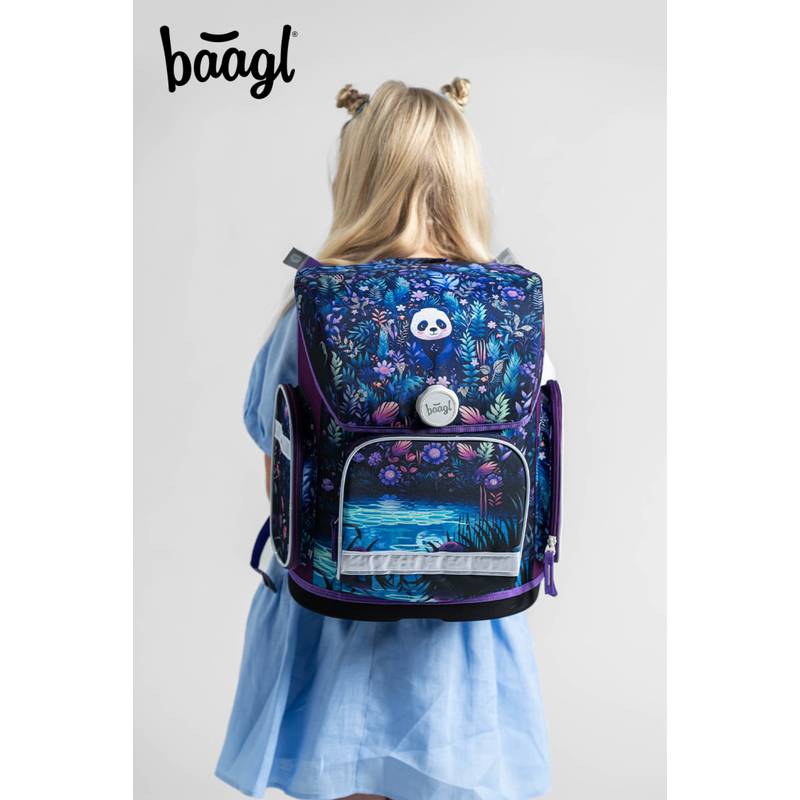 BAAGL SADA 3 Ergo Jungle Panda: aktovka, penál, sáček BAAGL SADA 3 Ergo Jungle Panda: aktovka, penál, sáček