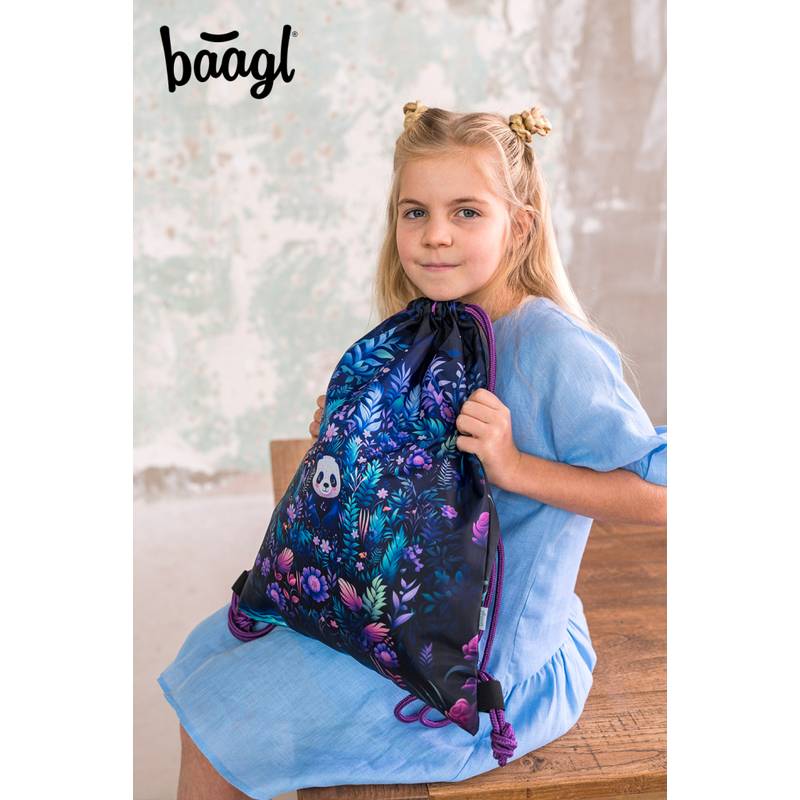 BAAGL SADA 3 Ergo Jungle Panda: aktovka, penál, sáček BAAGL SADA 3 Ergo Jungle Panda: aktovka, penál, sáček
