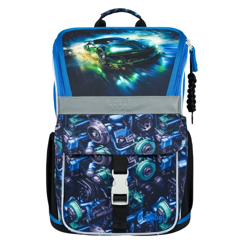 BAAGL SADA 3 Zippy Závodní auto: aktovka, penál, sáček BAAGL SADA 3 Zippy Závodní auto: aktovka, penál, sáček