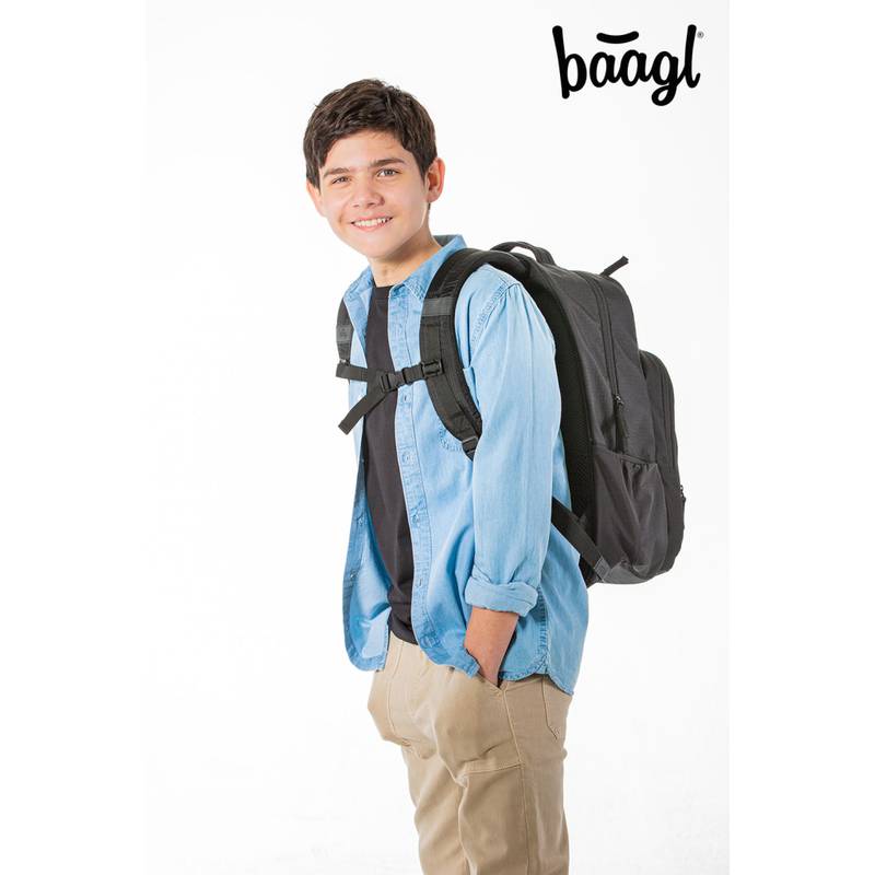 BAAGL SADA 3 Coolmate Black: batoh, penál, sáček BAAGL SADA 3 Coolmate Black: batoh, penál, sáček