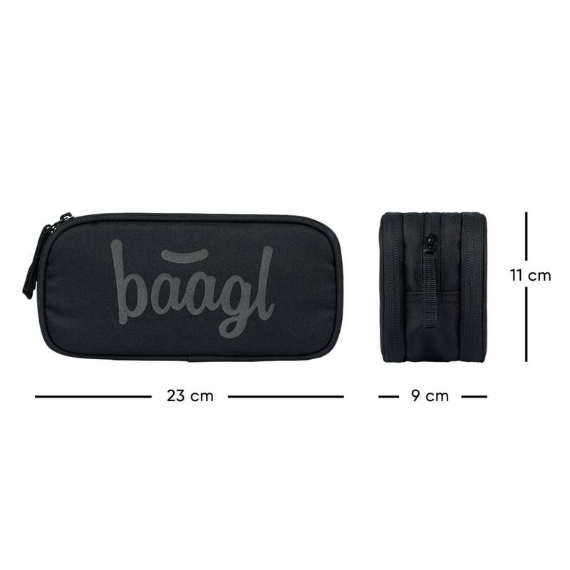 BAAGL SADA 3 Coolmate Black: batoh, penál, sáček BAAGL SADA 3 Coolmate Black: batoh, penál, sáček