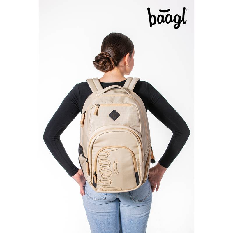 BAAGL SADA 3 Coolmate Beige: batoh, penál, sáček BAAGL SADA 3 Coolmate Beige: batoh, penál, sáček