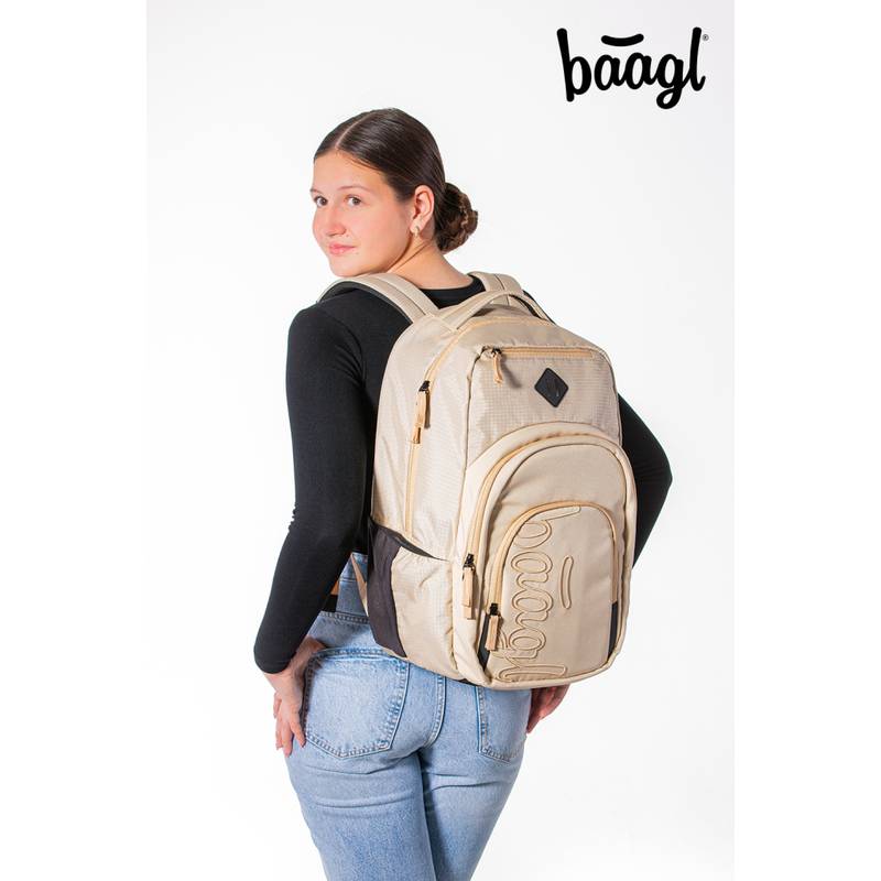 BAAGL SADA 3 Coolmate Beige: batoh, penál, sáček BAAGL SADA 3 Coolmate Beige: batoh, penál, sáček