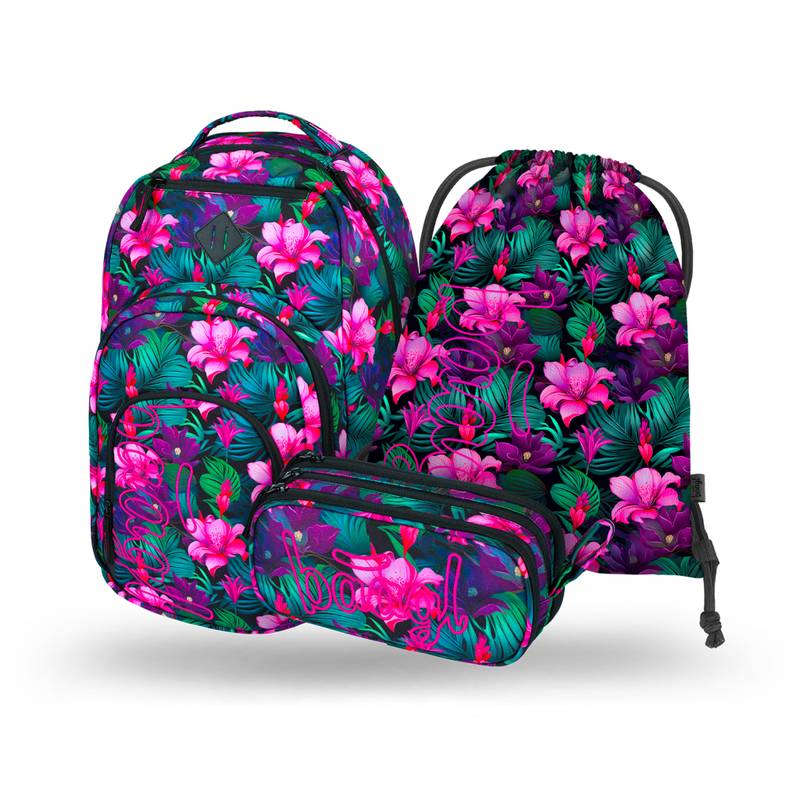 BAAGL SADA 3 Coolmate Paradise: batoh, penál, sáček BAAGL SADA 3 Coolmate Paradise: batoh, penál, sáček