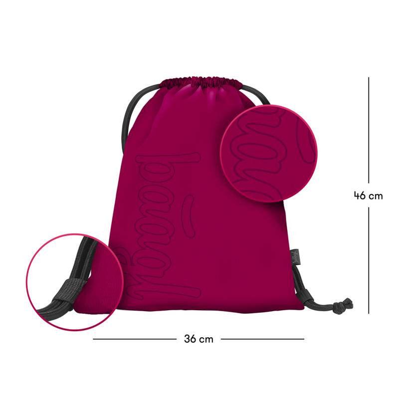 BAAGL SADA 3 Coolmate Ruby: batoh, penál, sáček BAAGL SADA 3 Coolmate Ruby: batoh, penál, sáček