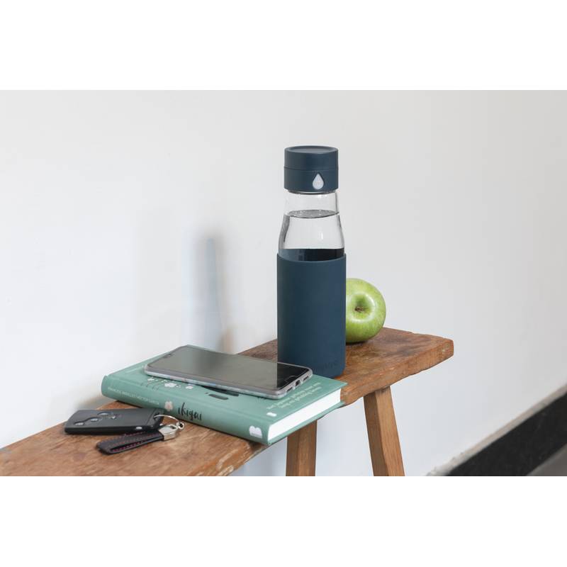 Skleněná láhev Ukiyo sledující pitný režim Skleněná láhev Ukiyo sledující pitný režim