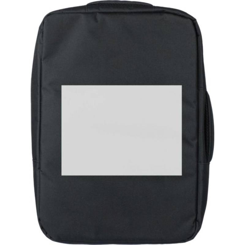 rPET (300D) polyesterový batoh na notebook Eulalia, čierna rPET (300D) polyesterový batoh na notebook Eulalia, čierna