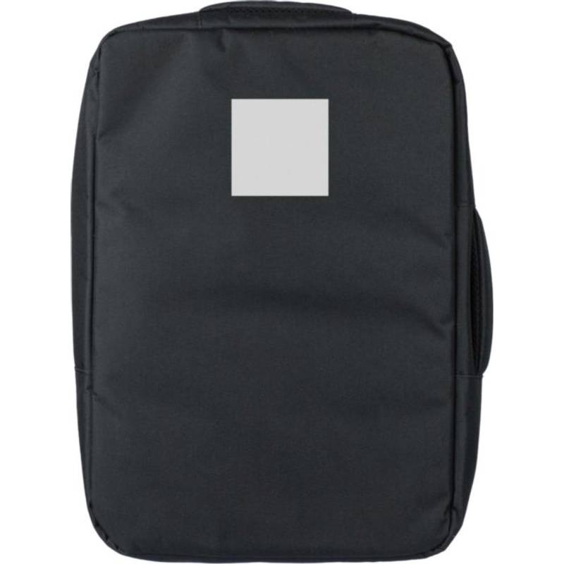 rPET (300D) polyesterový batoh na notebook Eulalia, čierna rPET (300D) polyesterový batoh na notebook Eulalia, čierna