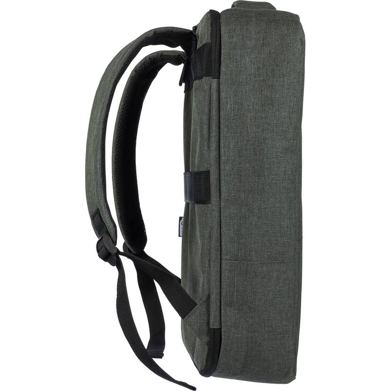 rPET (300D) polyesterový batoh na notebook Eulalia, čierna rPET (300D) polyesterový batoh na notebook Eulalia, čierna