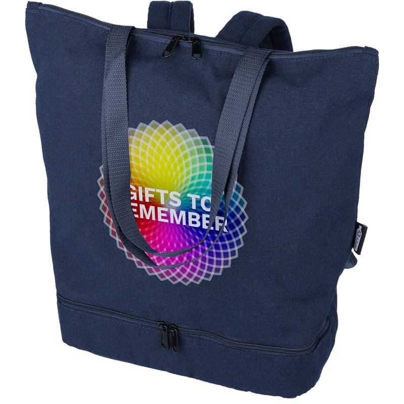 Batoh Osric z recyklovanej polybavlny (330 gsm)., modrá Batoh Osric z recyklovanej polybavlny (330 gsm)., modrá