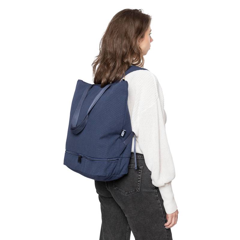 Batoh Osric z recyklovanej polybavlny (330 gsm)., modrá Batoh Osric z recyklovanej polybavlny (330 gsm)., modrá