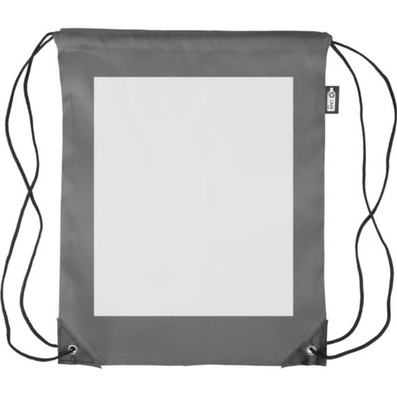 rPET polyesterový (210D) batoh Calix so sťahovacou šnúrkou, čierna rPET polyesterový (210D) batoh Calix so sťahovacou šnúrkou, čierna