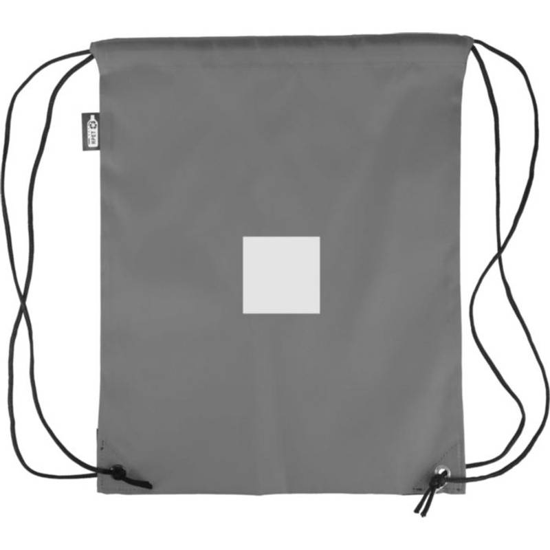 rPET polyesterový (210D) batoh Calix so sťahovacou šnúrkou, čierna rPET polyesterový (210D) batoh Calix so sťahovacou šnúrkou, čierna